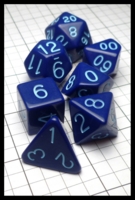 Dice : Dice - Dice Sets - Roll 4 Intitative Blue Opaque and Blue - Gen Con Aug 2016